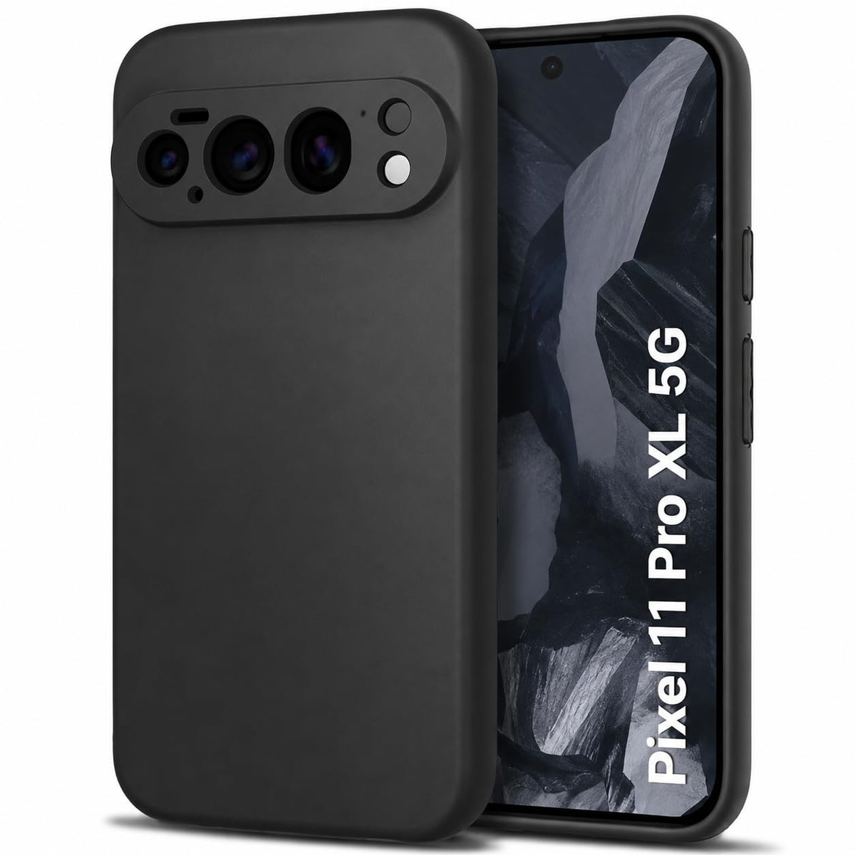Google Pixel 11 Pro XL Hoesje - Zwart - Siliconen Back Cover