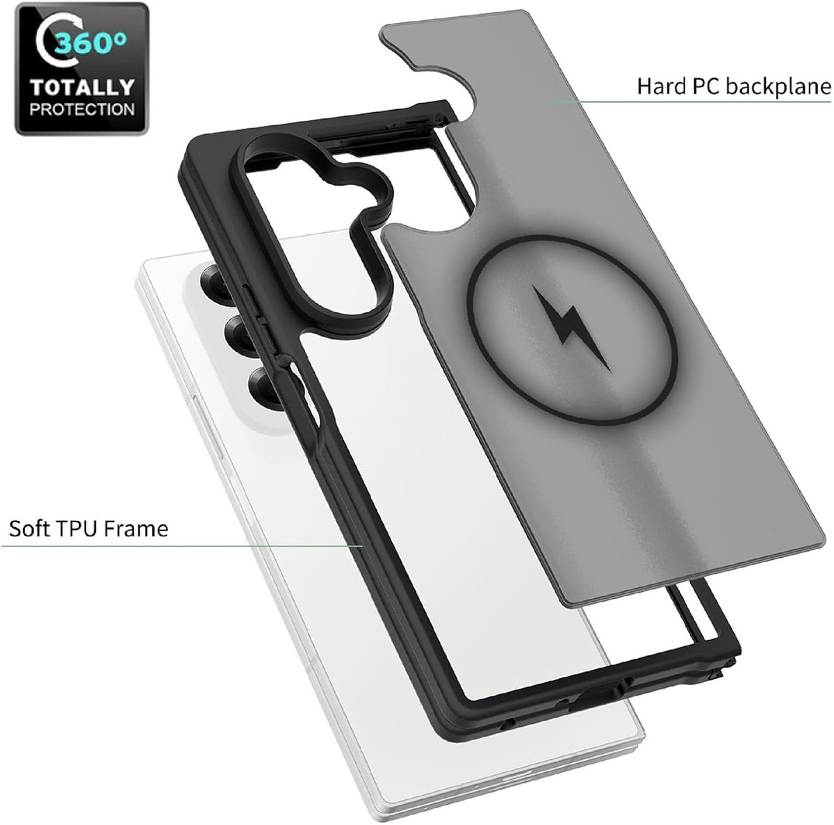 Samsung Galaxy Z Fold 7 Hoesje - Roze - Matte Armor MagSafe Back Cover