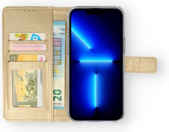 Apple iPhone 14 Pro Max Hoesje - Goud - Bookcase