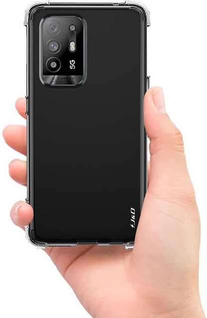Oppo A94 5G Hoesje - Transparant - Anti-Shock Back Cover
