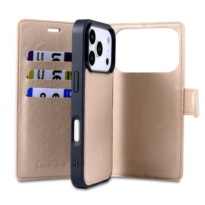 Apple iPhone 17 Pro Hoesje - Soft Beige - 2 in 1 MagSafe Bookcase