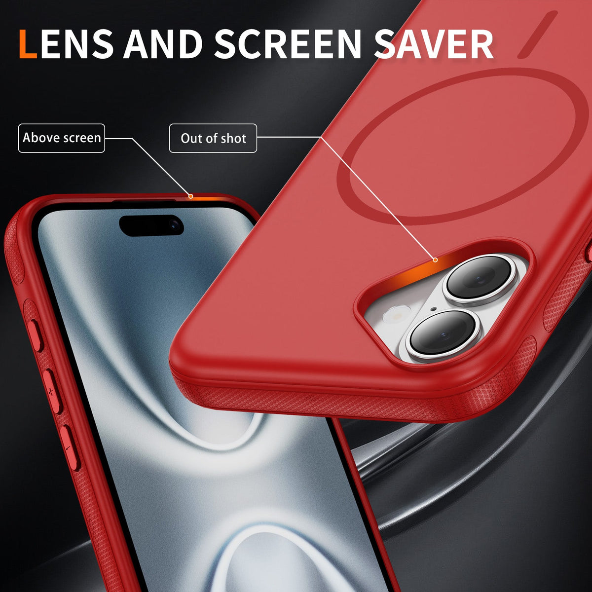 Apple iPhone 17 Hülle - Rot - Liquid-Silikon-MagSafe-Backcover