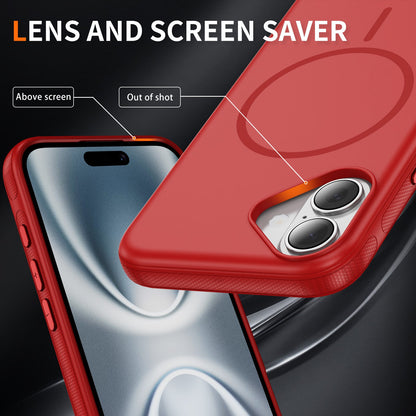 Apple iPhone 17 Hülle - Rot - Liquid-Silikon-MagSafe-Backcover