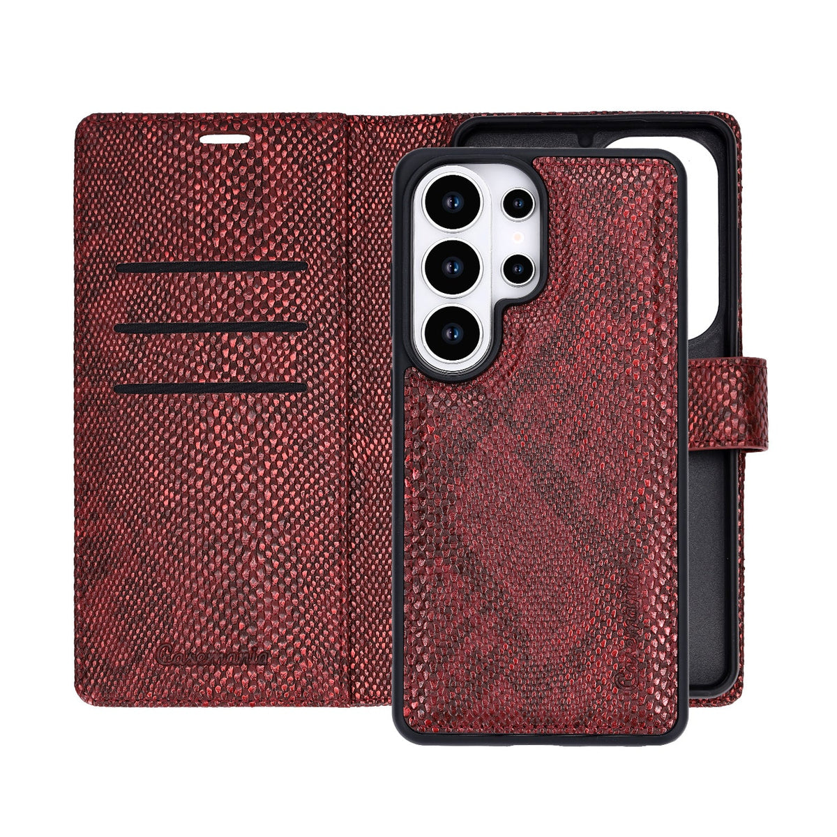 Étui pour Samsung Galaxy S26 Ultra - Bordeaux - Étui portefeuille 2 en 1 MagSafe