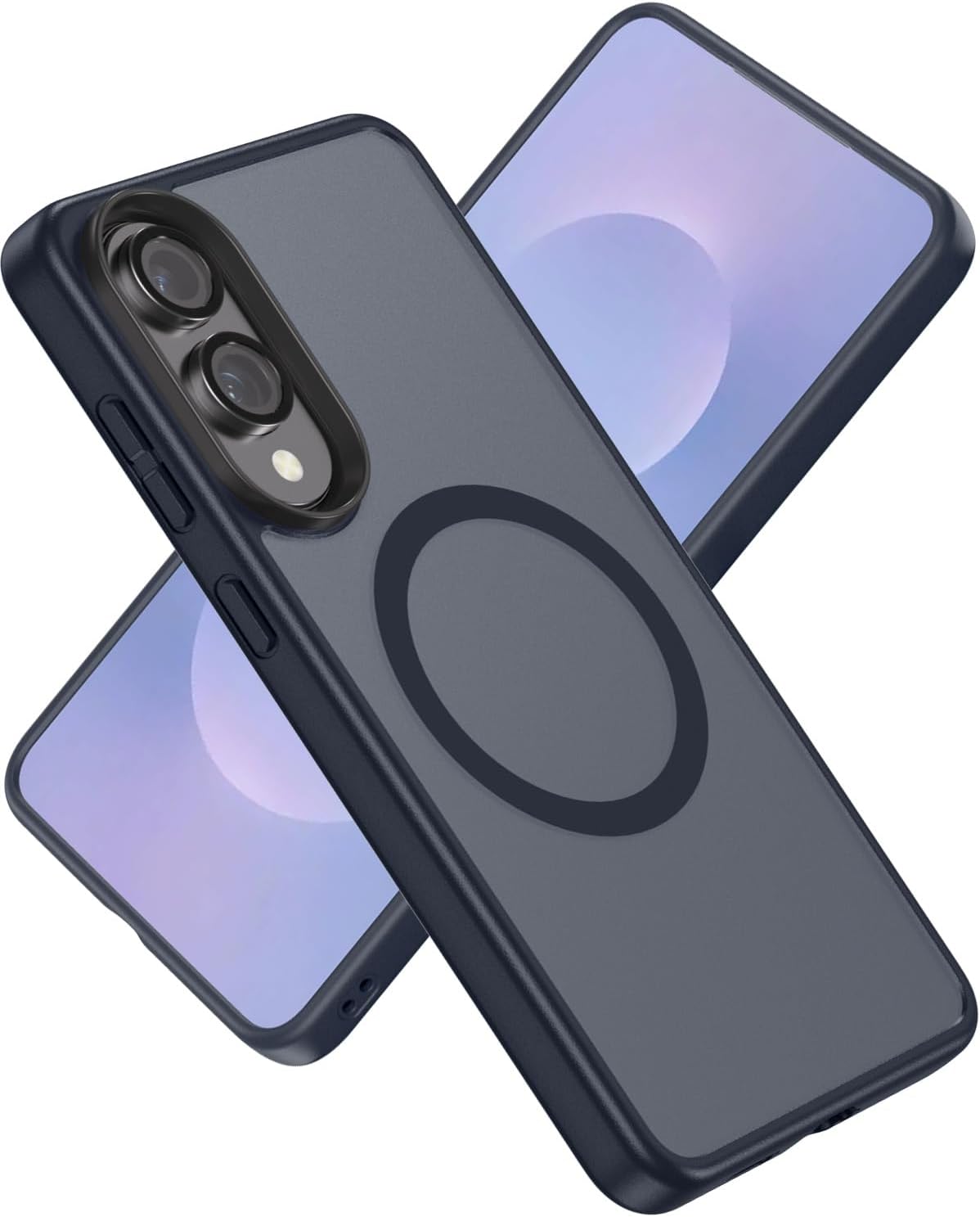 Samsung Galaxy S25 Edge Case - Dark Blue - Matte Armour MagSafe Back Cover with Camera Protection