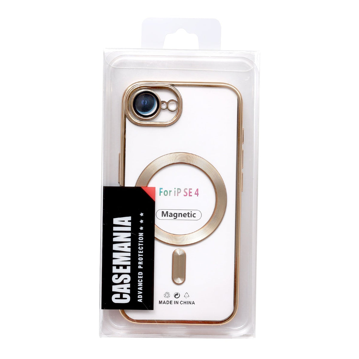 Apple iPhone 16e Hülle - Gold - Silikon-MagSafe-Backcover