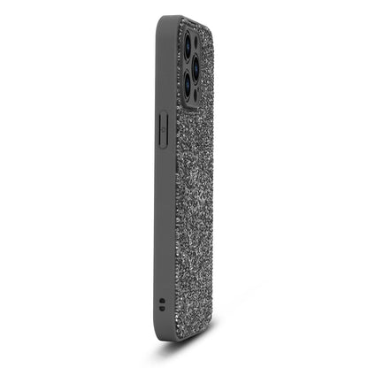 Apple iPhone 15 Pro Max Hoesje - Zilver - Diamant Glitter Back Cover