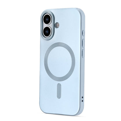 iPhone 17 Hoesje - Licht Blauw - Matte Siliconen MagSafe Back Cover