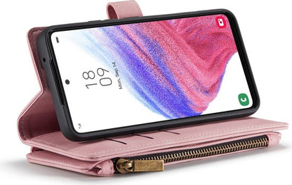 Samsung Galaxy A53 5G Hoesje - Pale Pink - Luxe Bookcase met Rits