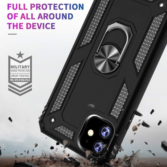 Apple iPhone 11 Case - Black - Armor Kickstand Back Cover