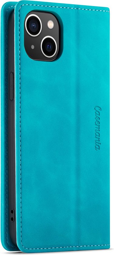 Apple iPhone 14 Plus Hoesje - Azure Blue - Dunne Bookcase