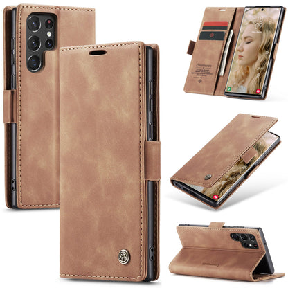 Samsung Galaxy S24 Ultra Hoesje - Sienna Brown - Bookcase