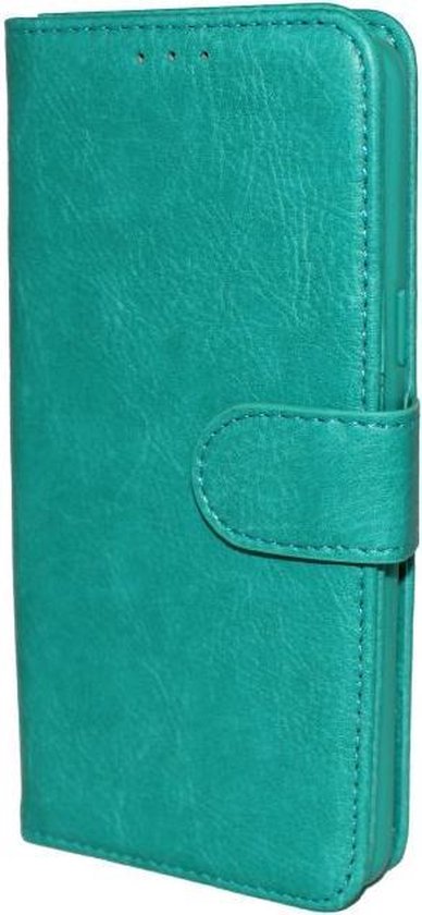 Samsung Galaxy S10E Hoesje - Turquoise - Luxe Kunstlederen Portemonnee Bookcase