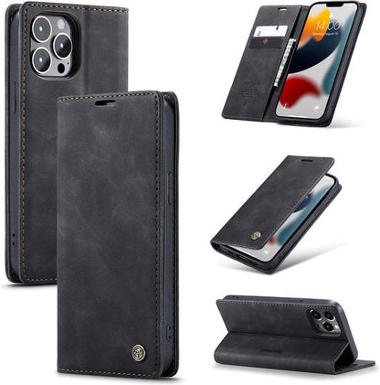 Apple iPhone 12 Pro Max Hoesje - Charcoal Gray - Dunne Bookcase