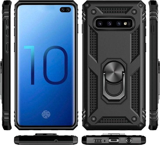 Samsung Galaxy S10+ Hülle - Gold - Armor Kickstand Backcover