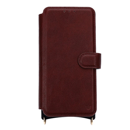 Samsung Galaxy S26 FE Hoesje - Burgundy Red - 'Amsterdam' Magnetische Wallet Case met Pasjeshouders en