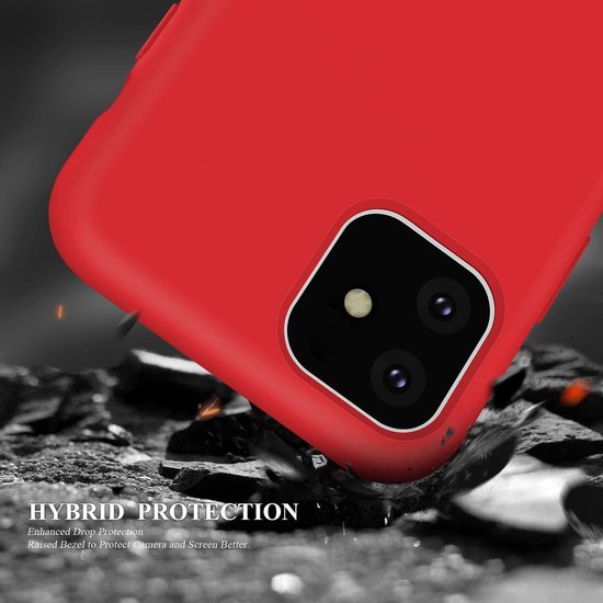 Apple iPhone 11 Hoesje - Rood - Siliconen Back Cover