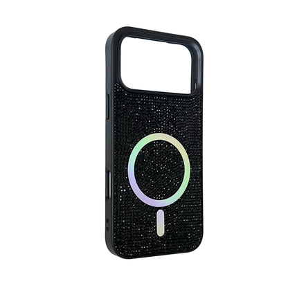 Apple iPhone 18 Pro Max Hoesje - Zwart - Diamant Glitter MagSafe Back Cover