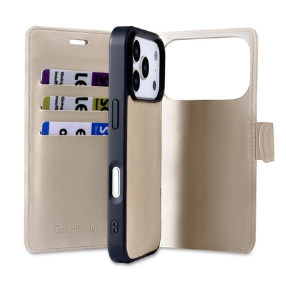 Apple iPhone 17 Pro Hoesje - Gold - 2 in 1 Velvet Bookcase
