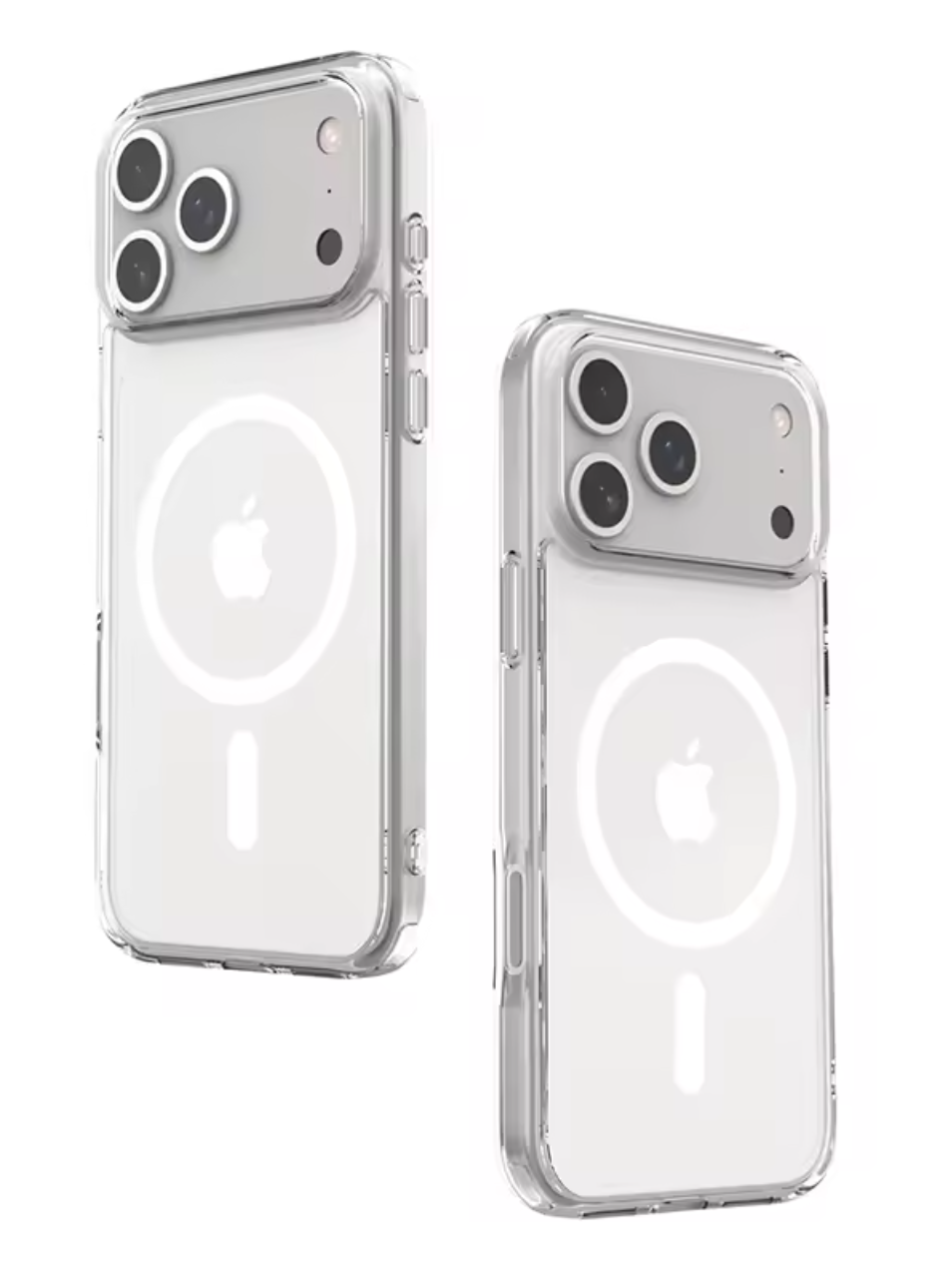 iPhone 17 Pro Max Hoesje - Transparant - Siliconen MagSafe Back Cover