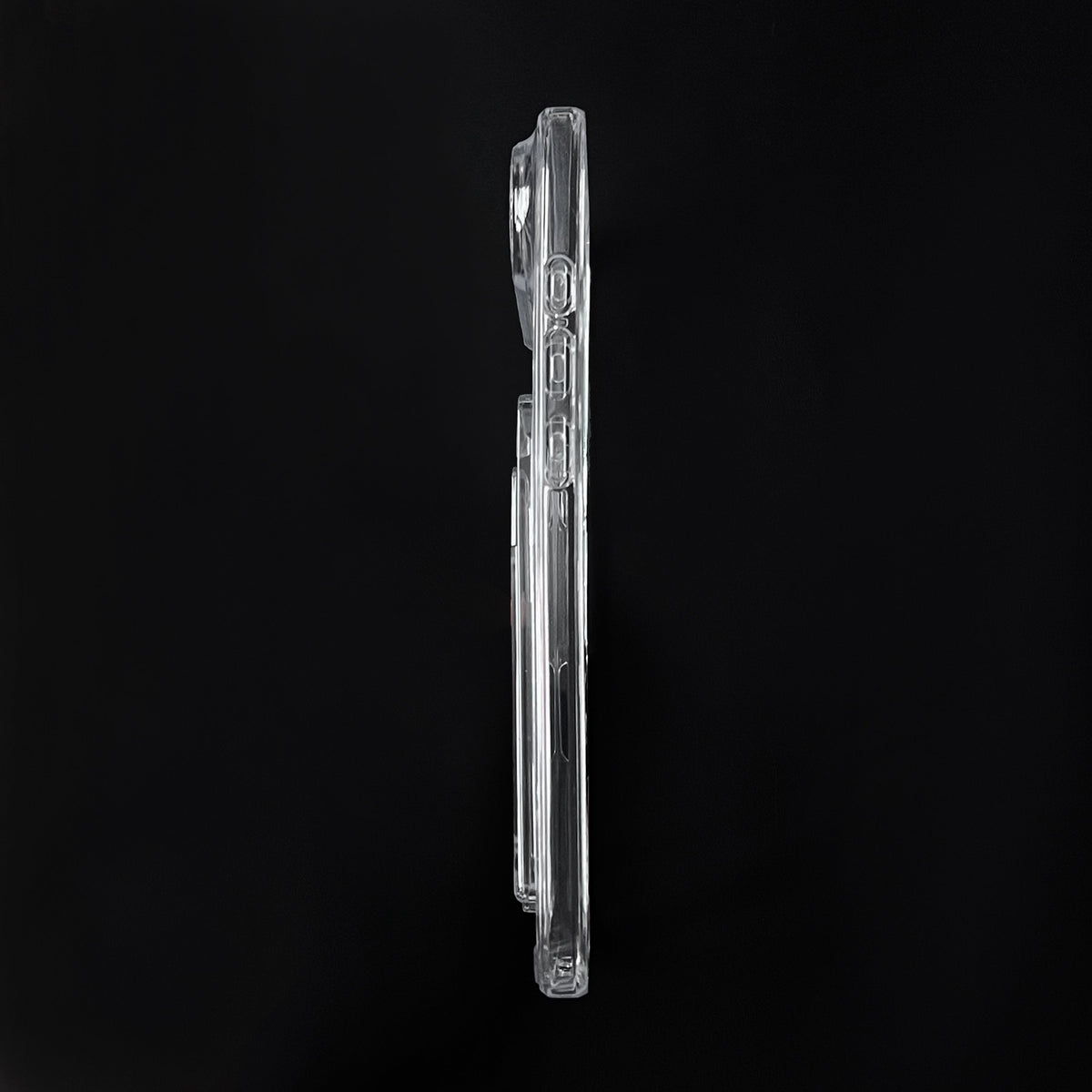 Apple iPhone Air Case - Clear with Card Holder - Anti-Shock MagSafe Back Cover with Card Holder