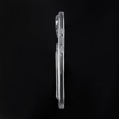 Apple iPhone Air Case - Clear with Card Holder - Anti-Shock MagSafe Back Cover with Card Holder