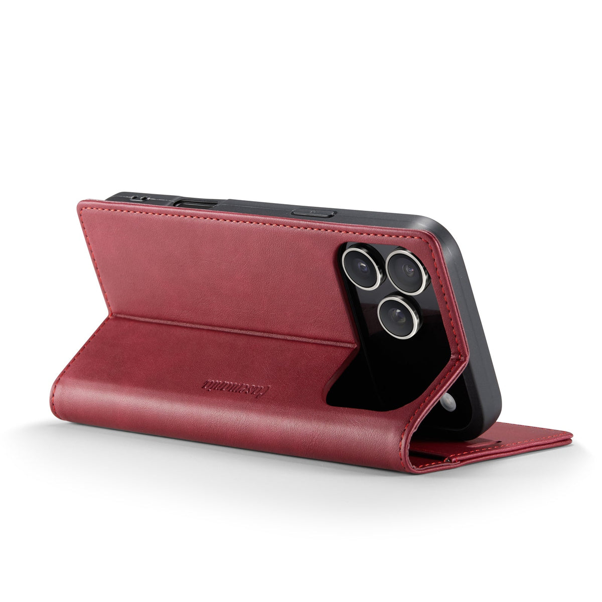 Étui Apple iPhone 17 Pro Max - Rouge Bourgogne - Étui portefeuille fin et luxueux