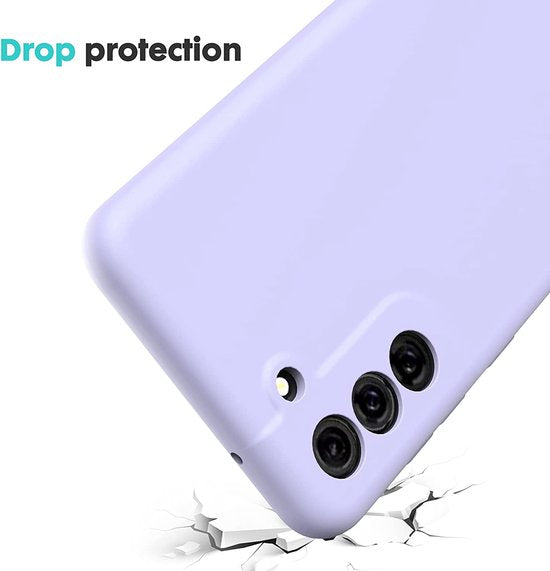 Samsung Galaxy S21 FE Hoesje - Paars - Siliconen Back Cover
