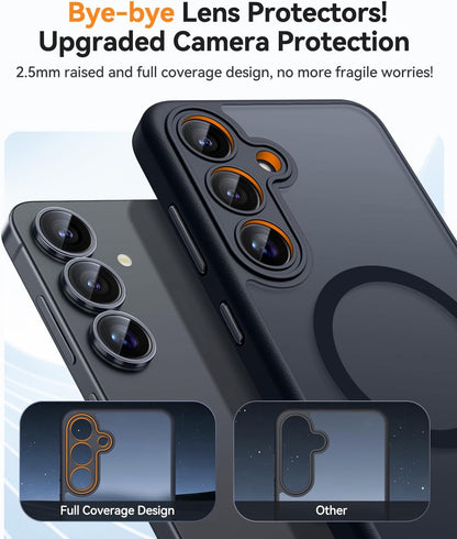 Samsung Galaxy S25 FE Hoesje - Zwart - Matte Armor MagSafe Back Cover