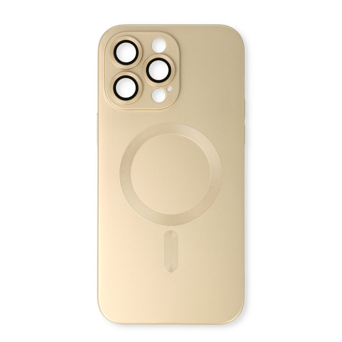 Apple iPhone 14 Pro Hoesje - Goud - Matte Siliconen MagSafe Back Cover