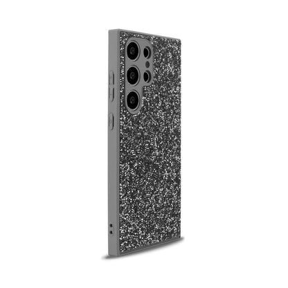 Samsung Galaxy S22 Ultra Hoesje - Zilver - Diamant Glitter Back Cover