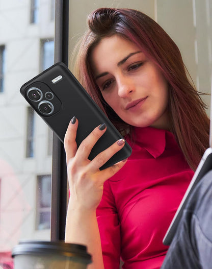 Note 13 Pro Plus Hoesje - Zwart - Siliconen Back Cover