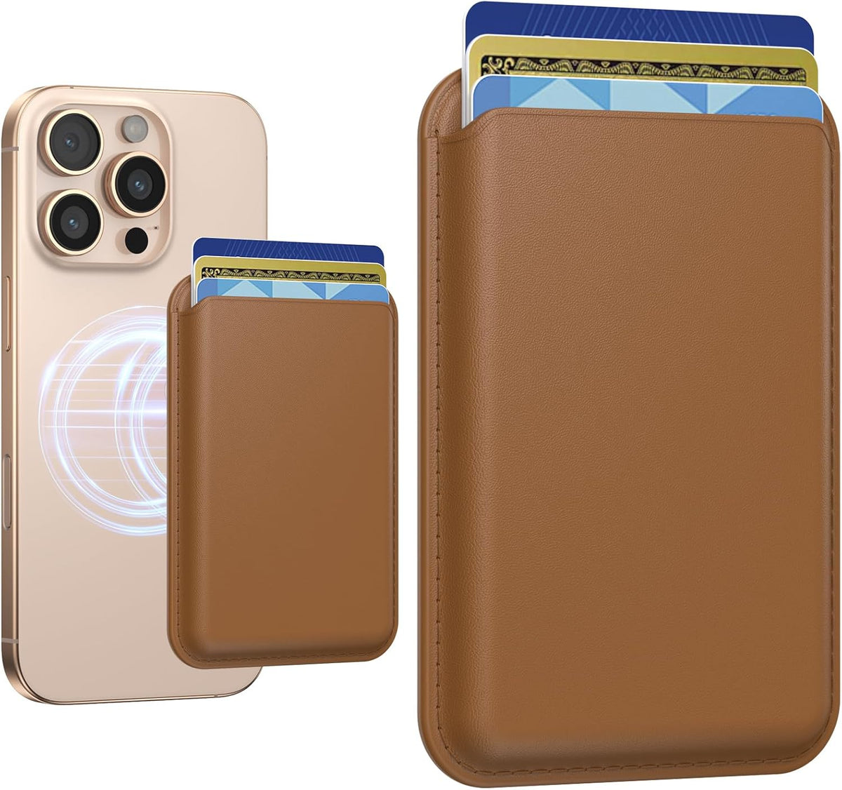 Casemania Magnetisch Pasjeshouder - Bruin