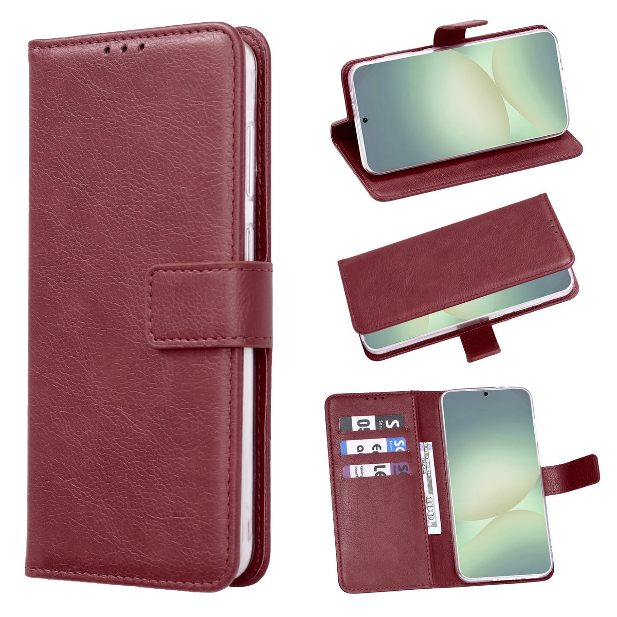 Samsung Galaxy A17 Hoesje - Bordeaux - Bookcase