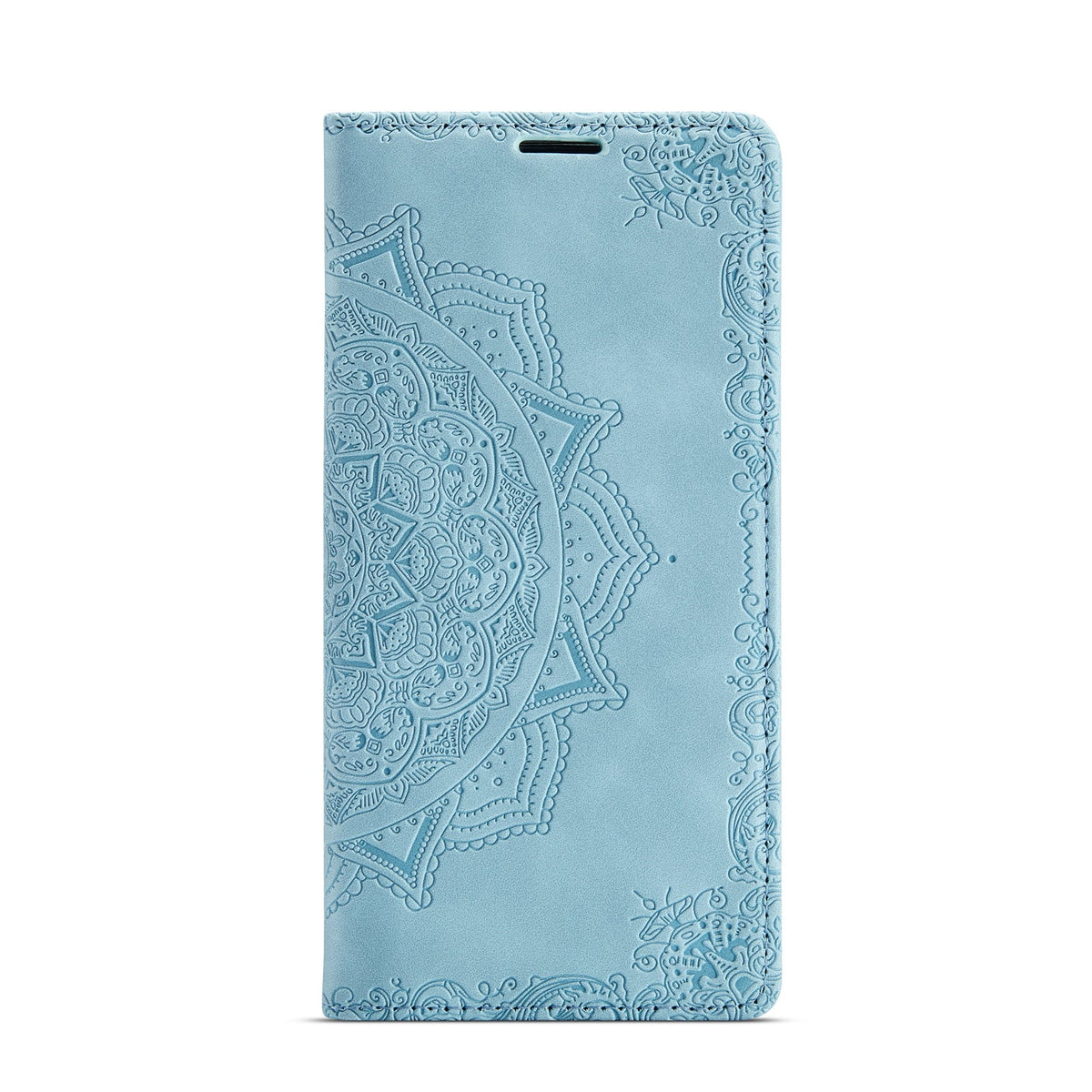 Samsung Galaxy A14 Case - Aqua Blue - Mandala Thin Back Cover