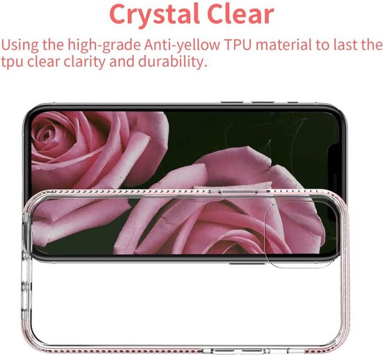 Apple iPhone 12 Hoesje - Roze - Anti-Shock Back Cover
