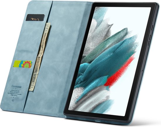 Samsung Galaxy Tab S10 Lite Tablethoes - Aqua Blue - Luxe Bookcase met Pasjeshouder