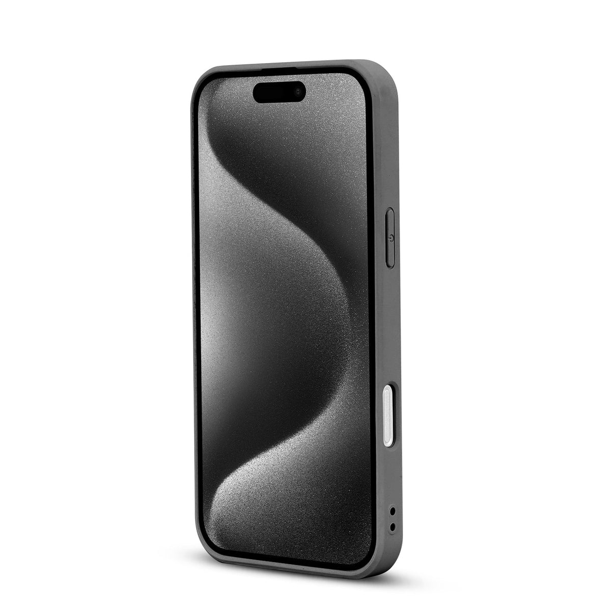 Apple iPhone 16 Pro Max Hülle - Grau - Diamant-Marmor-Glitzer-Backcover