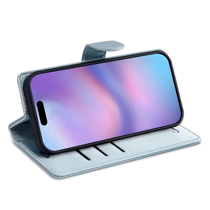 Apple iPhone 18 Pro Max Hoesje - Baby Blue - 2 in 1 Velvet Bookcase