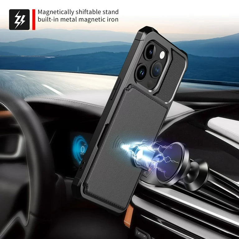 iPhone 15 Pro Hoesje - Zwart - RFID Back Cover