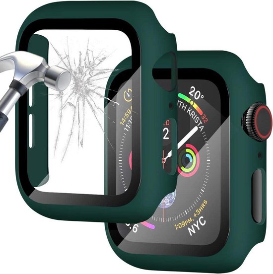 Apple Watch Series 3 (42 mm) Smartwatch Screenprotector - Tempered Glass Groen - 1 Stuk