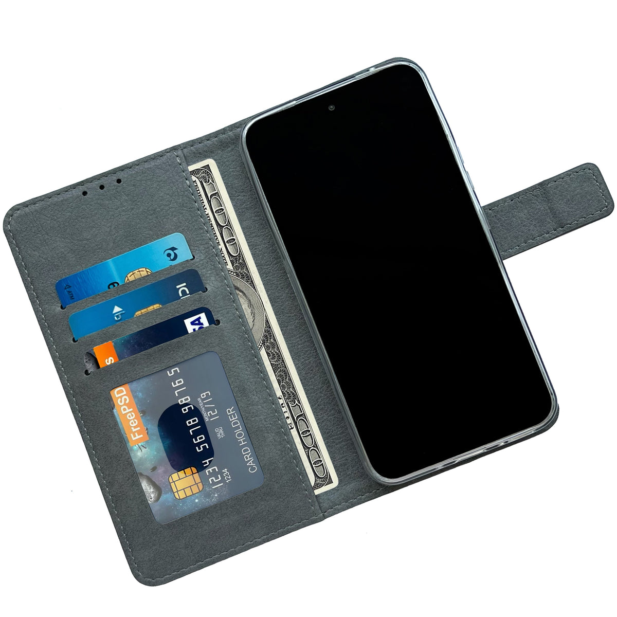 Étui Samsung Galaxy A03S - Gris - Bookcase