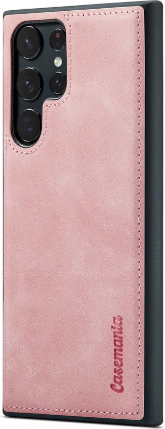 Étui Samsung Galaxy S23 Ultra - Rose pâle - Étui portefeuille 2 en 1