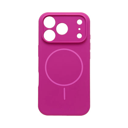 Apple iPhone 17 Pro Hülle - Magenta - Liquid-Silikon-MagSafe-Backcover