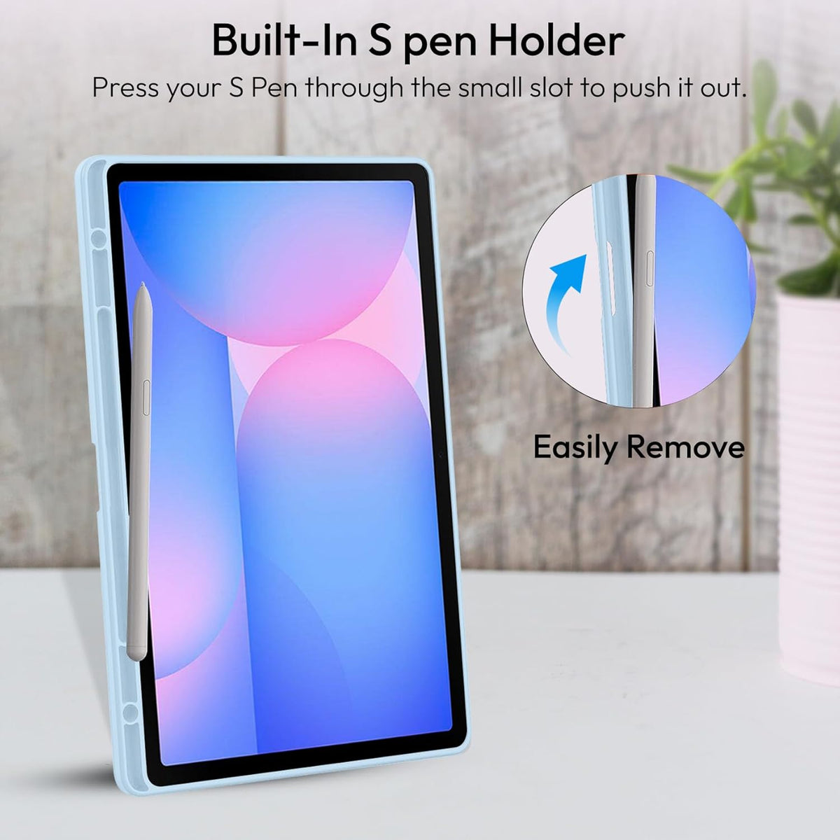 Samsung Galaxy Tab S10 Lite Tablet Case - Light Blue - Smart Cover