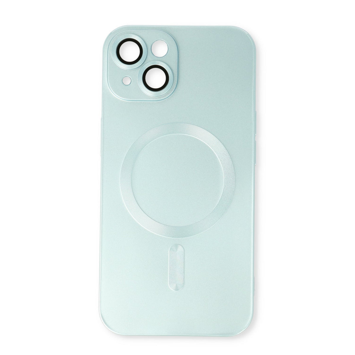 Apple iPhone 15 Plus Case - Light Blue - Matte Silicone MagSafe Back Cover