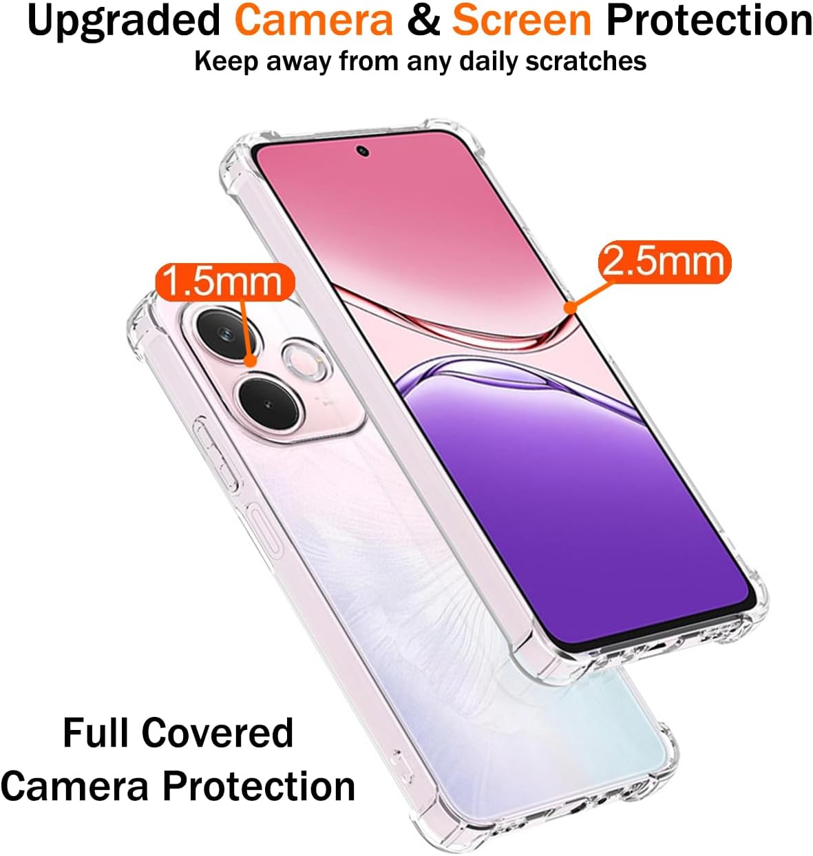 Oppo A5 Pro 5G Hoesje - Transparant - Anti-Shock Back Cover