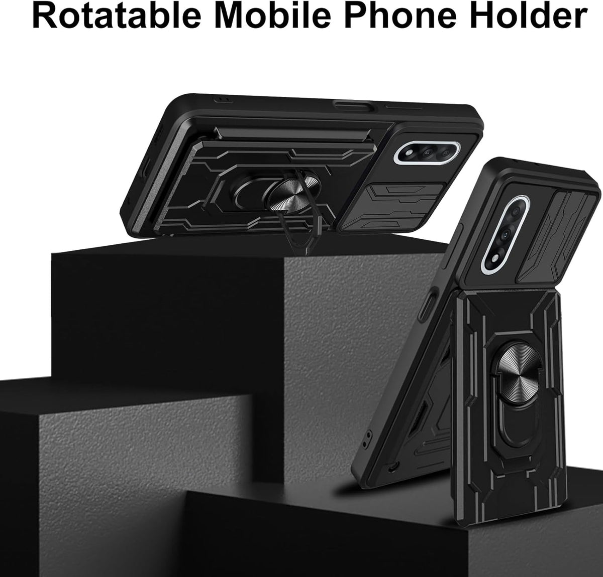 OnePlus Nord 5 Hoesje - Zwart - Armor Kickstand Back Cover