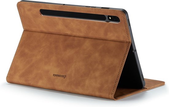 Samsung Galaxy Tab S8 Tablet Case - Sienna Brown - Rotating Folio Case