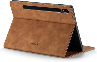 Samsung Galaxy Tab S8 Tablet Case - Sienna Brown - Rotating Folio Case